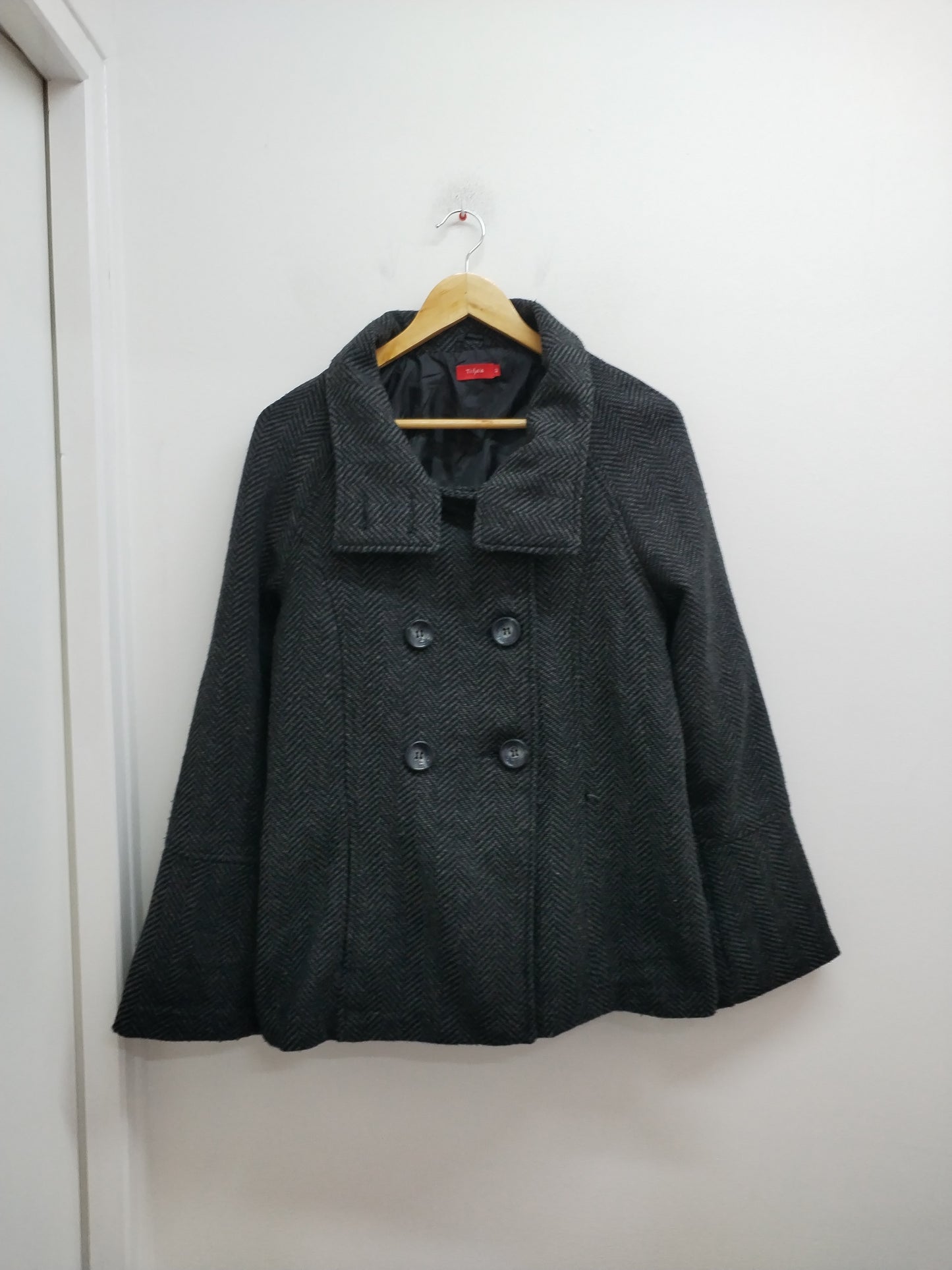 Manteau Tissaia gris et noir Taille 42