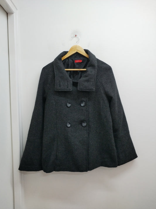 Manteau Tissaia gris et noir Taille 42