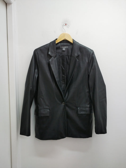 Blazer en similicuir Primark noir Taille 38