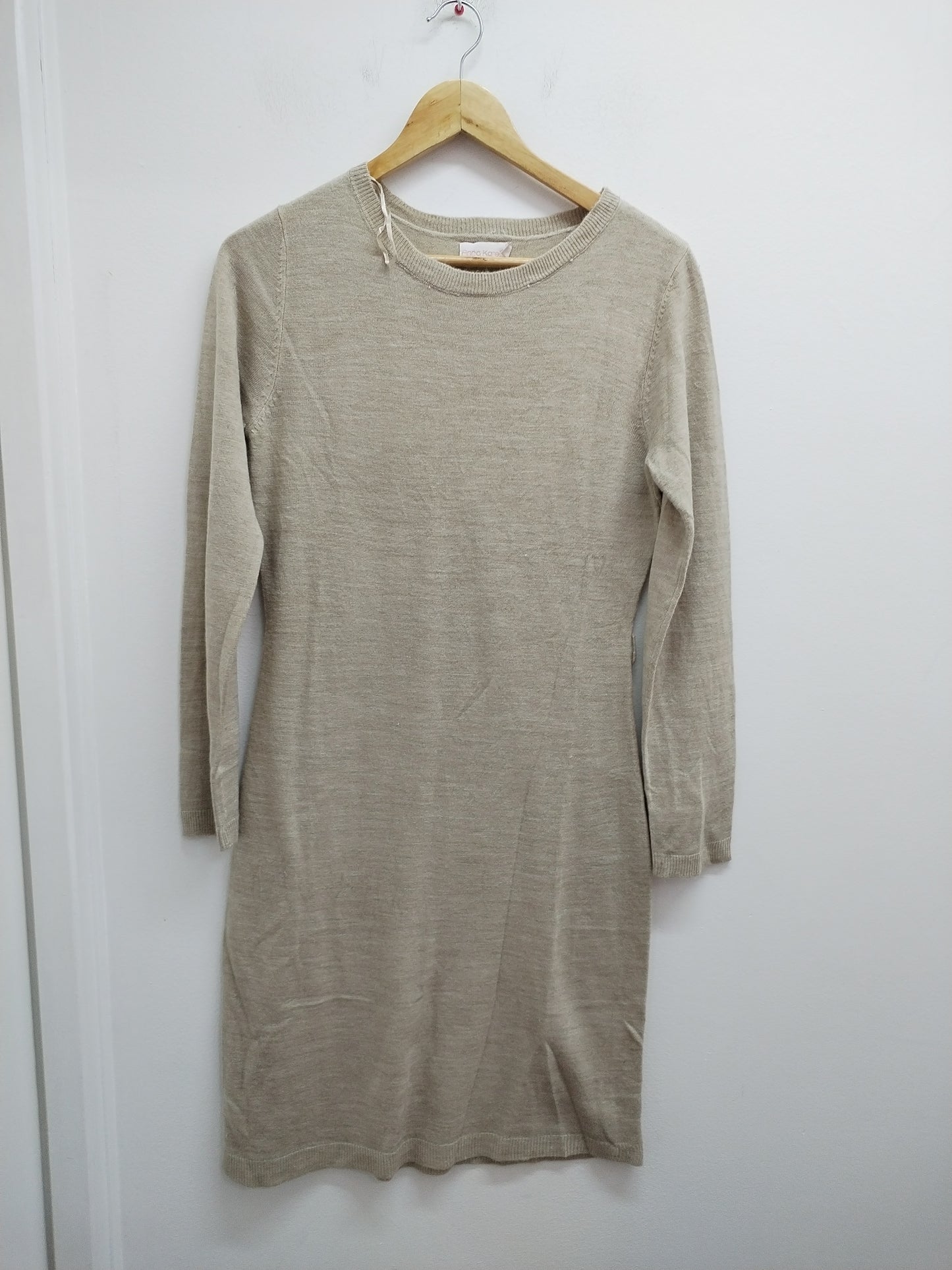 Robe pull manches longues Anna Karel beige Taille M
