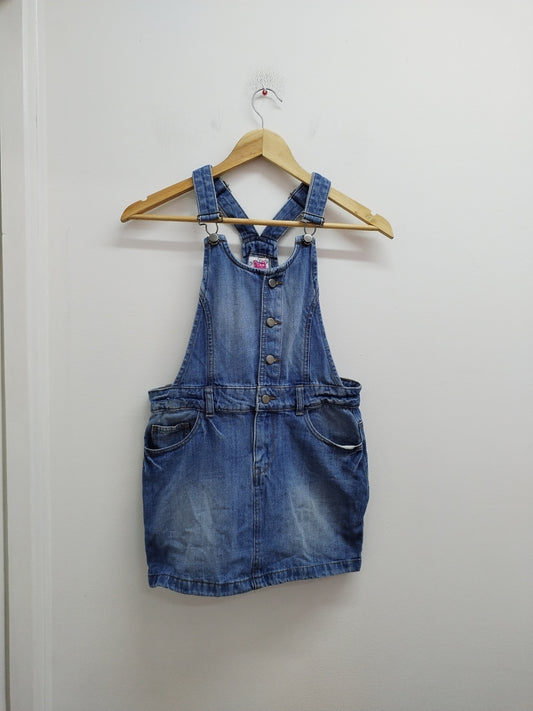 Robe en jeans à bretelles Cecilia bleue Taille 12 Ans