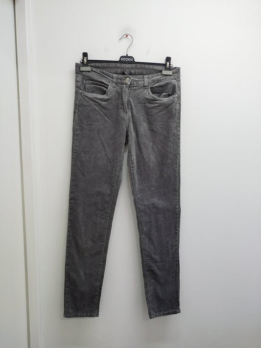 Jeans Up Fashion en velours gris Taille 42