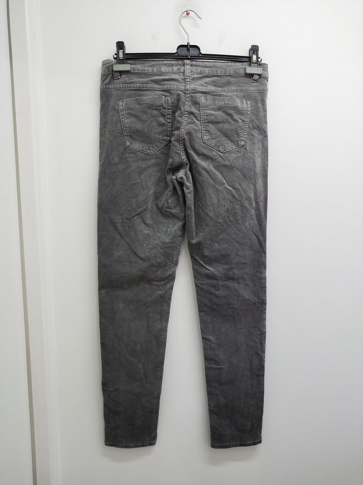 Jeans Up Fashion en velours gris Taille 42