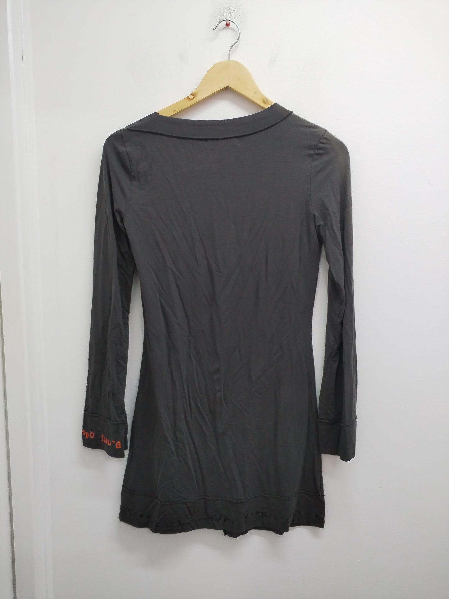 Tunique manches longues Cop Copine grise anthracite avec impression Taille M