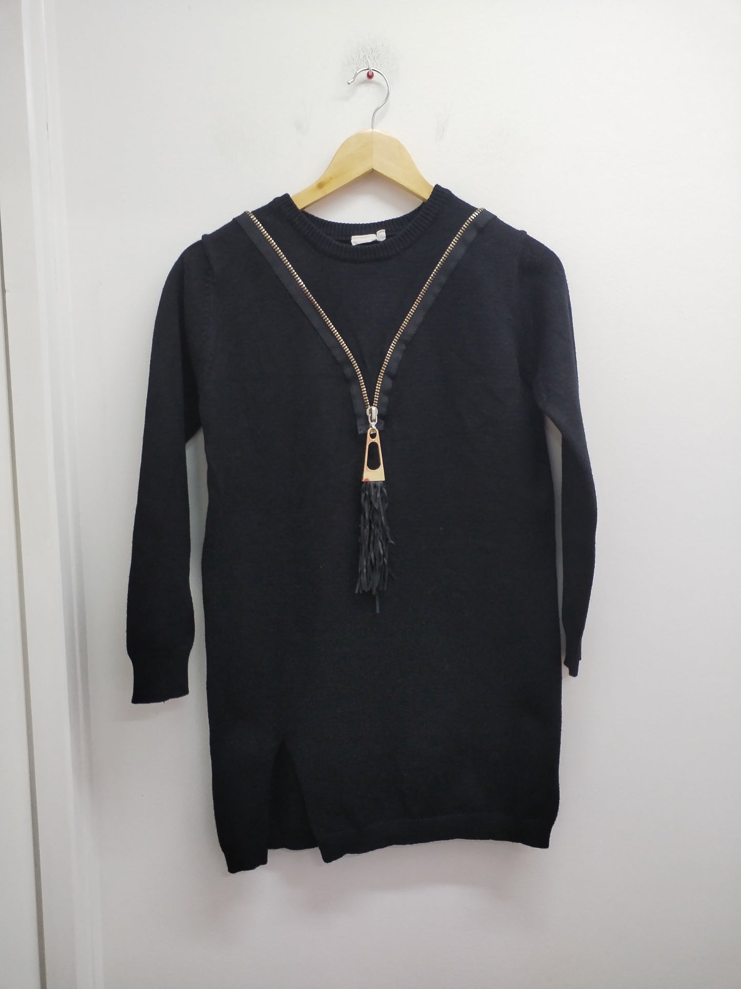Pull long F&P noire avec fermeture Taille Unique