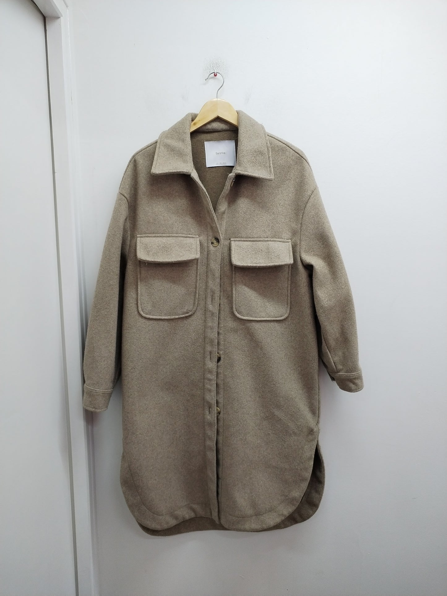 Manteau long Bershka beige Taille L