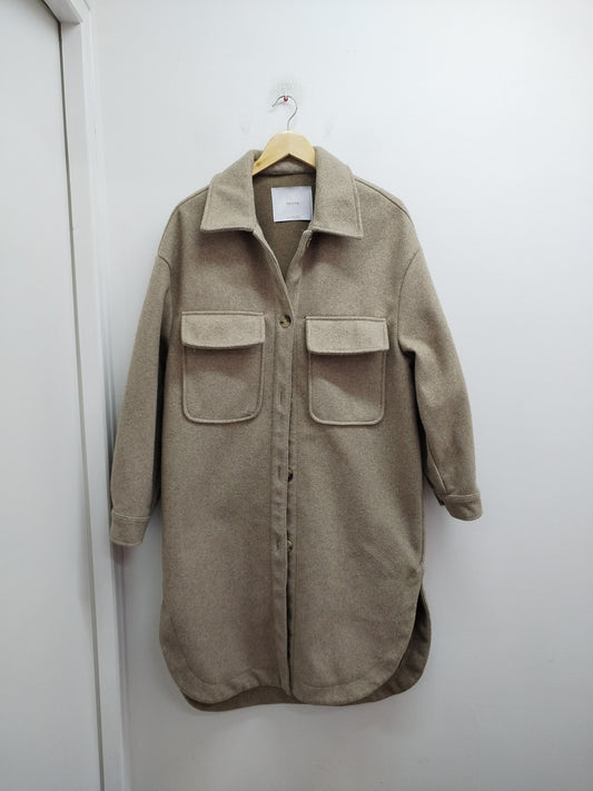 Manteau long Bershka beige Taille L