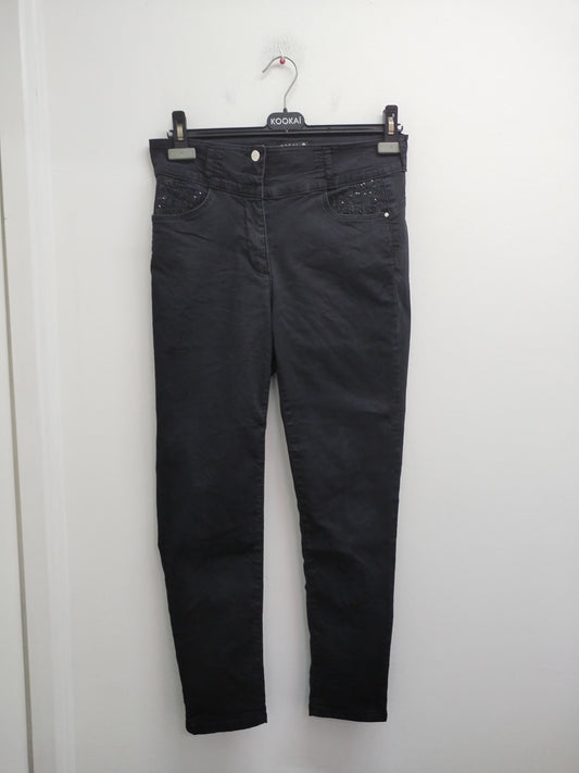 Jeans Bréal noire avec broderie Taille 40