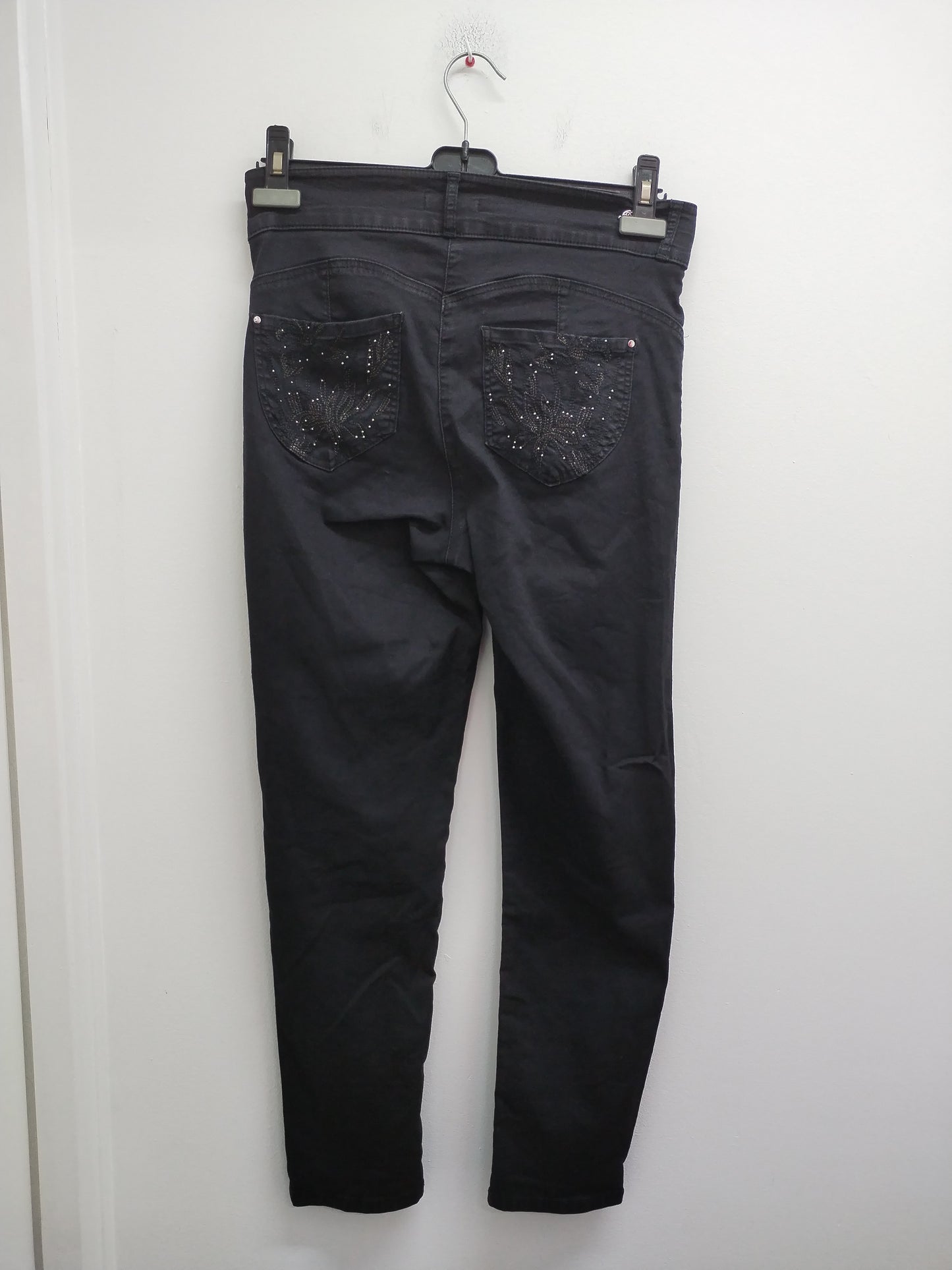 Jeans Bréal noire avec broderie Taille 40