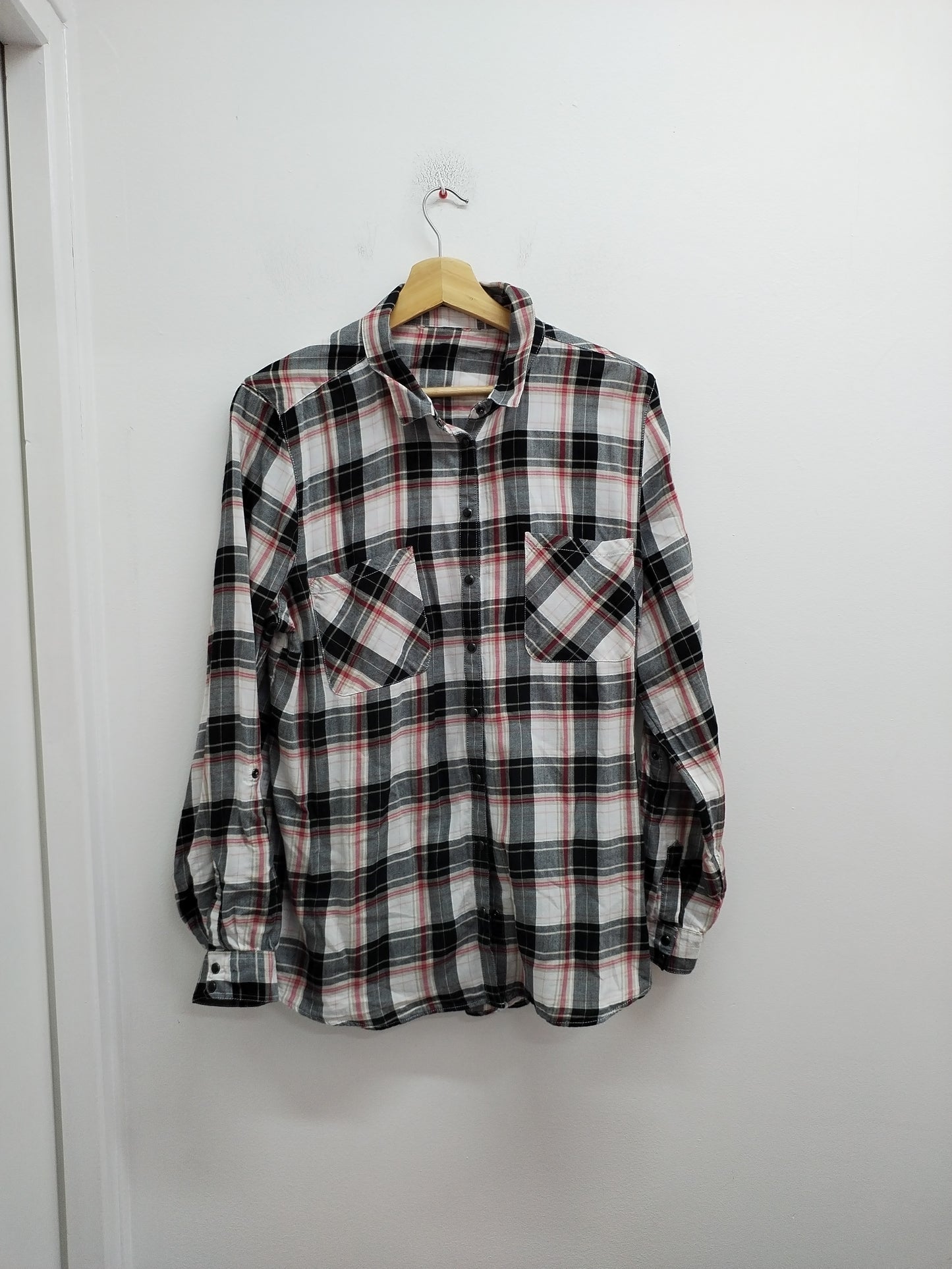 Chemise manches longues à carreaux Taille L