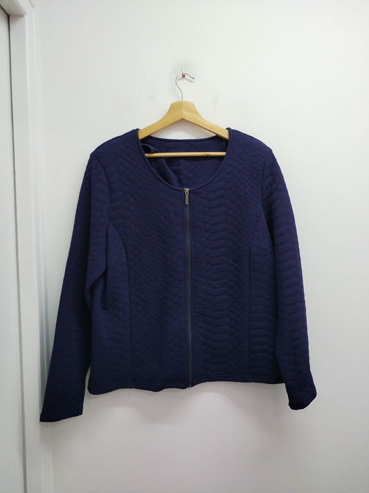 Veste zippée bleue marine Taille L