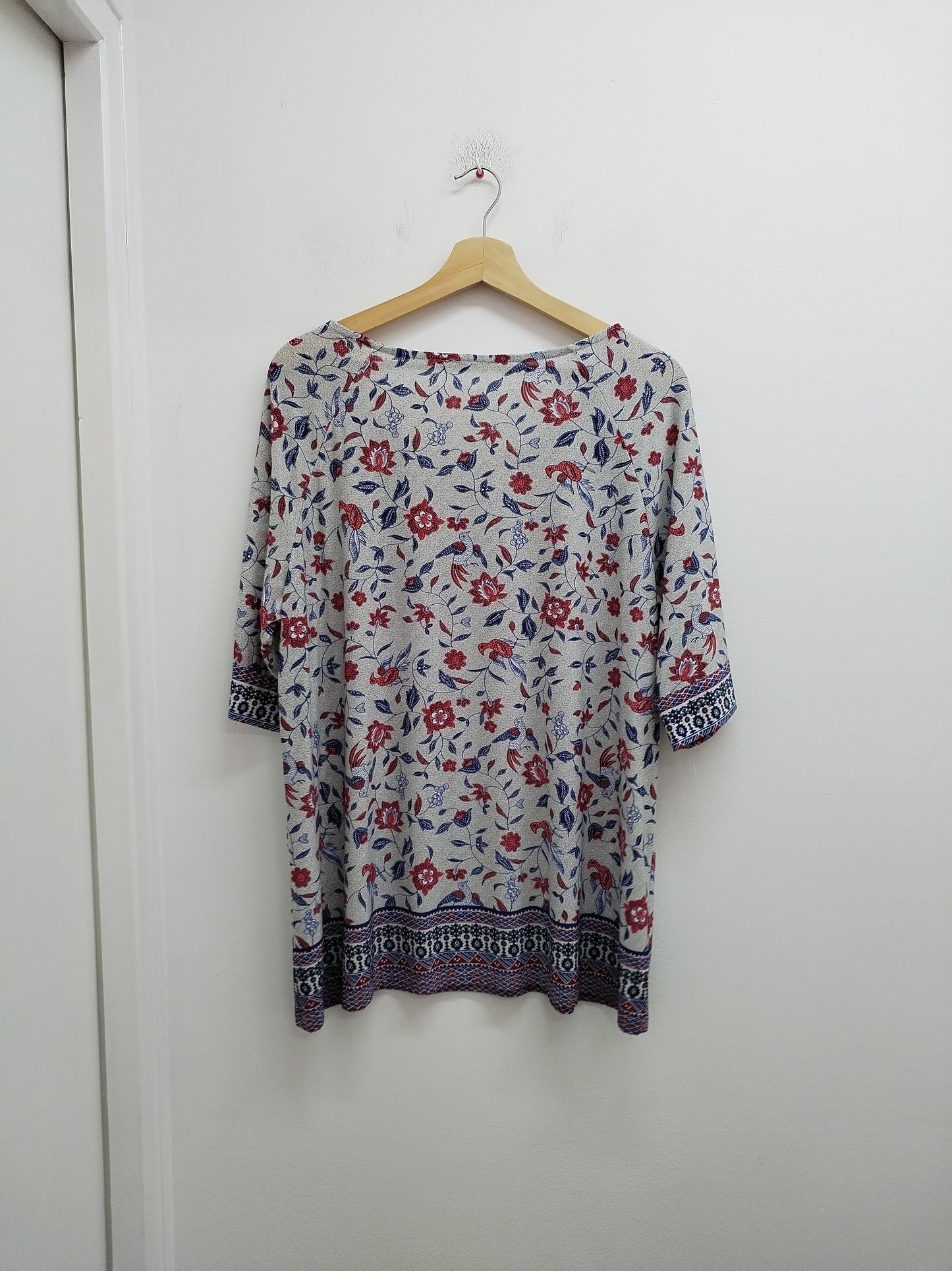 Tunique manches courtes à motifs Taille XL