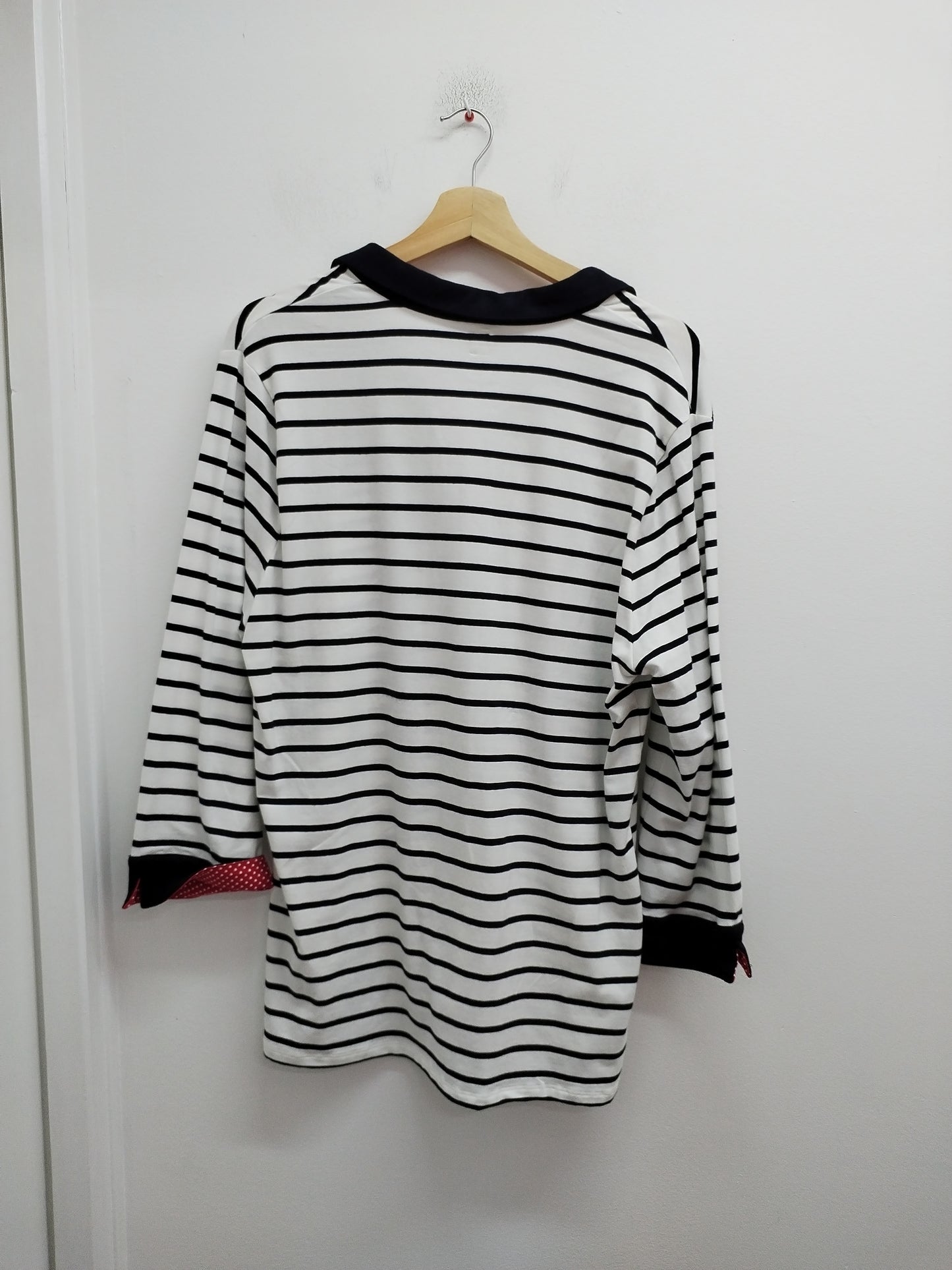 Marinière Terre de marins manches 3/4 blanche et marine Taille L