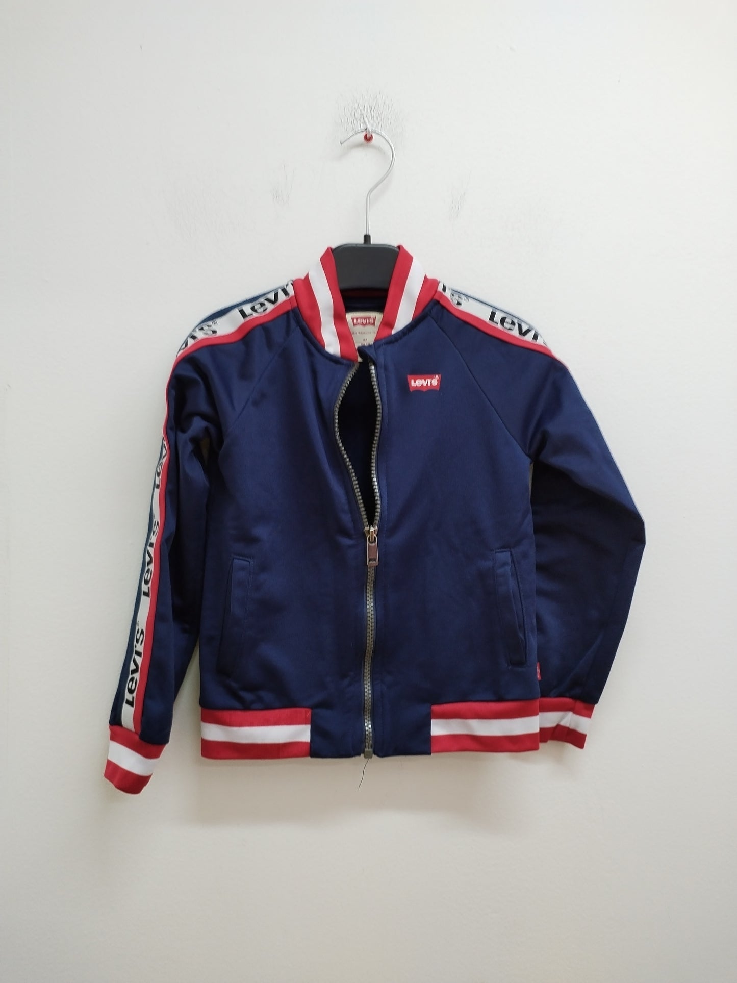 Veste zippée Levi's marine, blanche et rouge Taille 4 Ans
