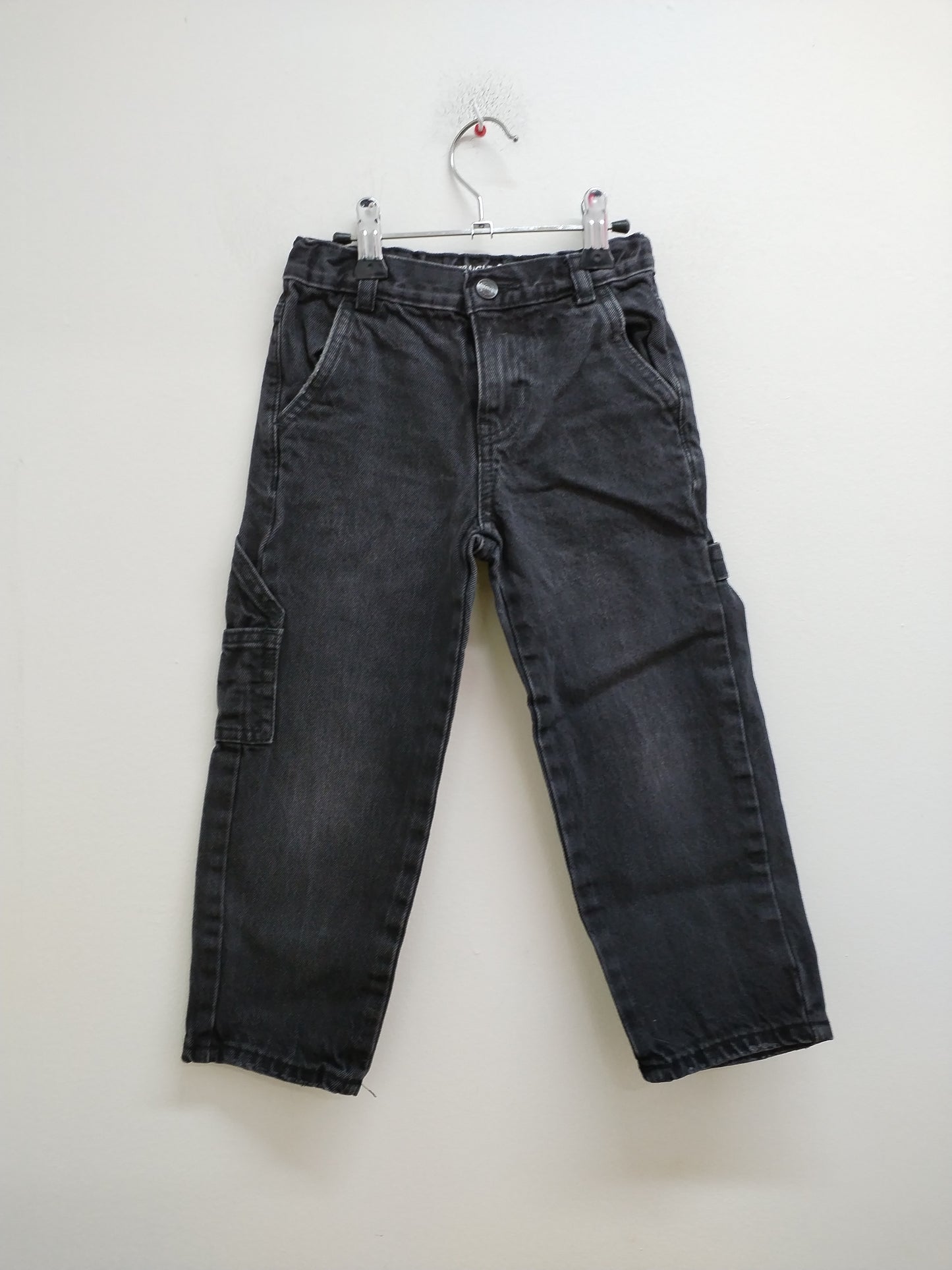 Jeans straight Kiabi noir délavé Taille 4 Ans