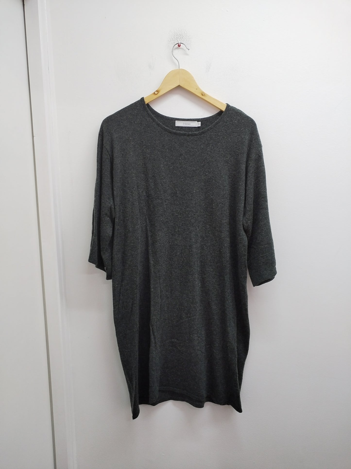 Robe pull manches chauve-souris Fransa grise Taille S