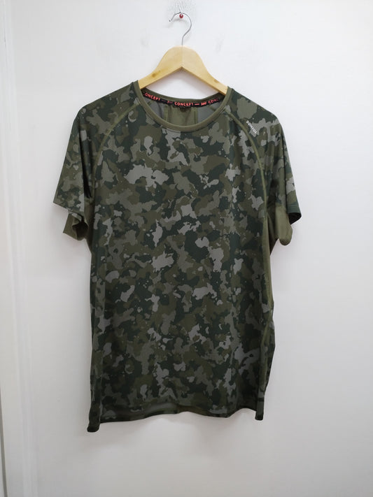 T-shirt Domyos imprimé camouflage Taille L