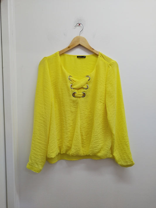 Tunique manches longues Bréal jaune Taille M