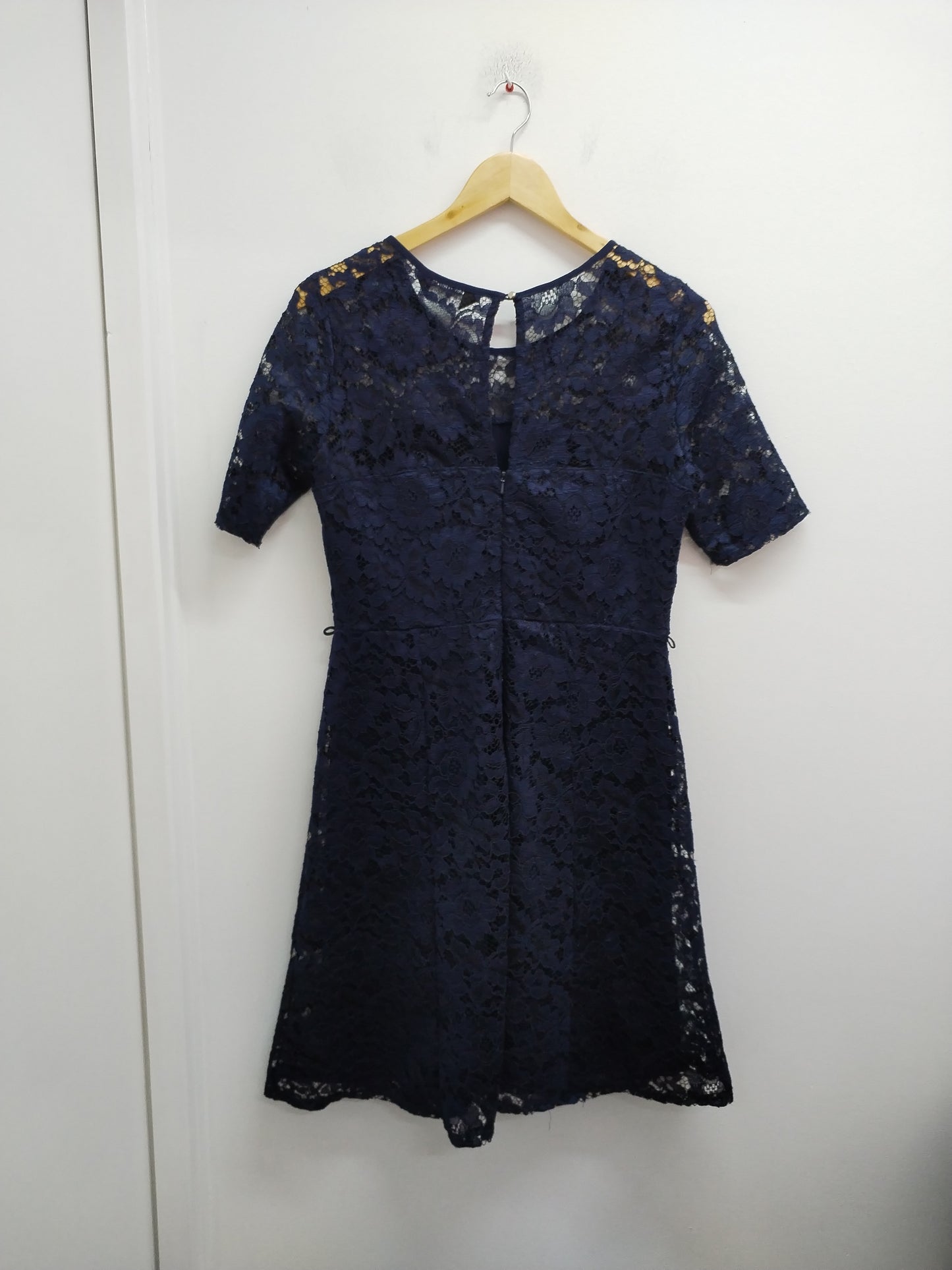 Robe manches courtes en dentelle Dorothy Perkins marine Taille 38