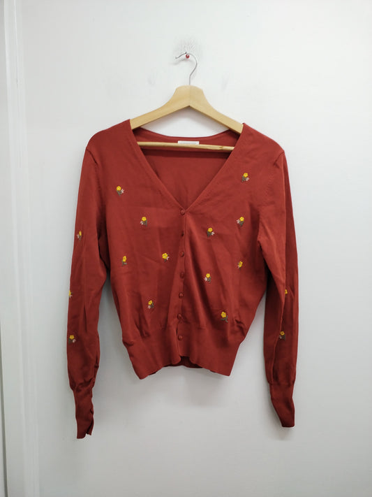 Gilet Cache-Cache marron avec broderie Taille M