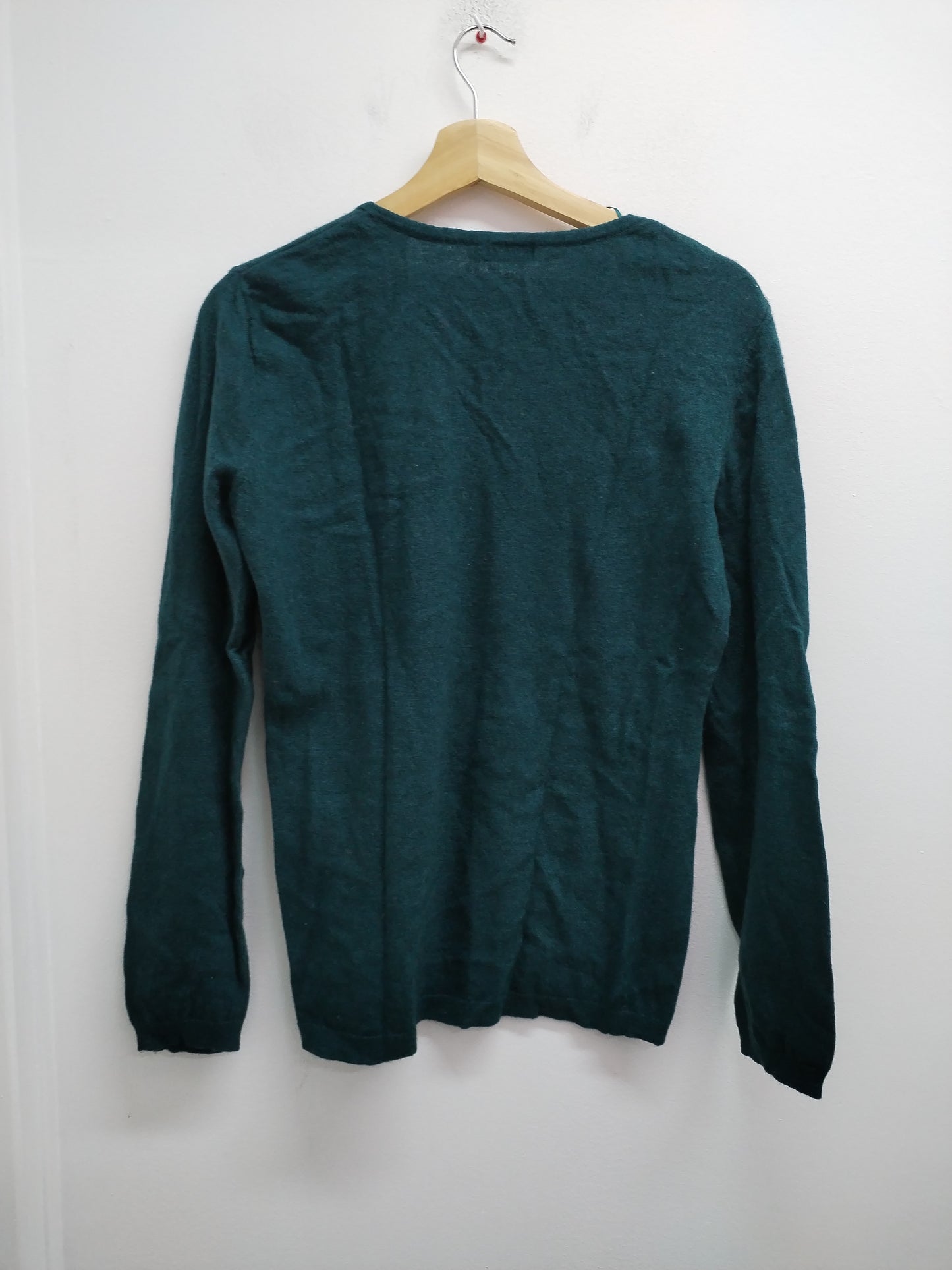 Pull fin Tissaia vert bouteille Taille M