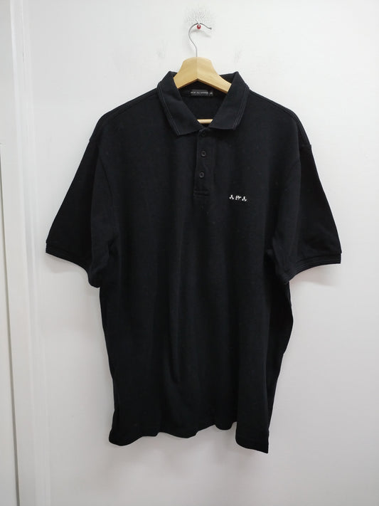 Polo manches courtes Mise Au Green noir taille 2XL