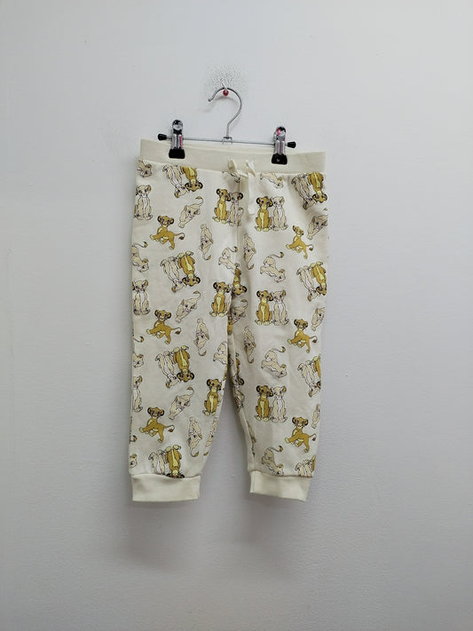 Pantalon Le Roi Lion beige avec impression Taille 3 Ans
