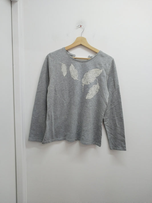Sweat fin Cache-Cache gris avec impression Taille S