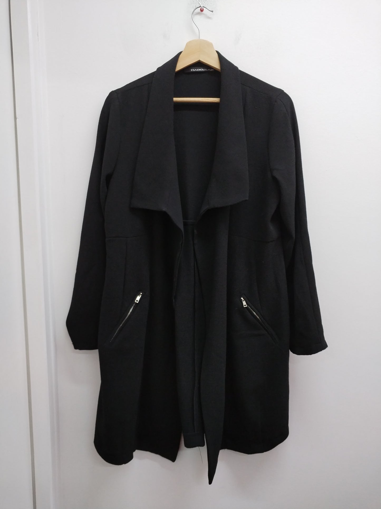 Veste longue et légère Mado et les Autres noire Taille M