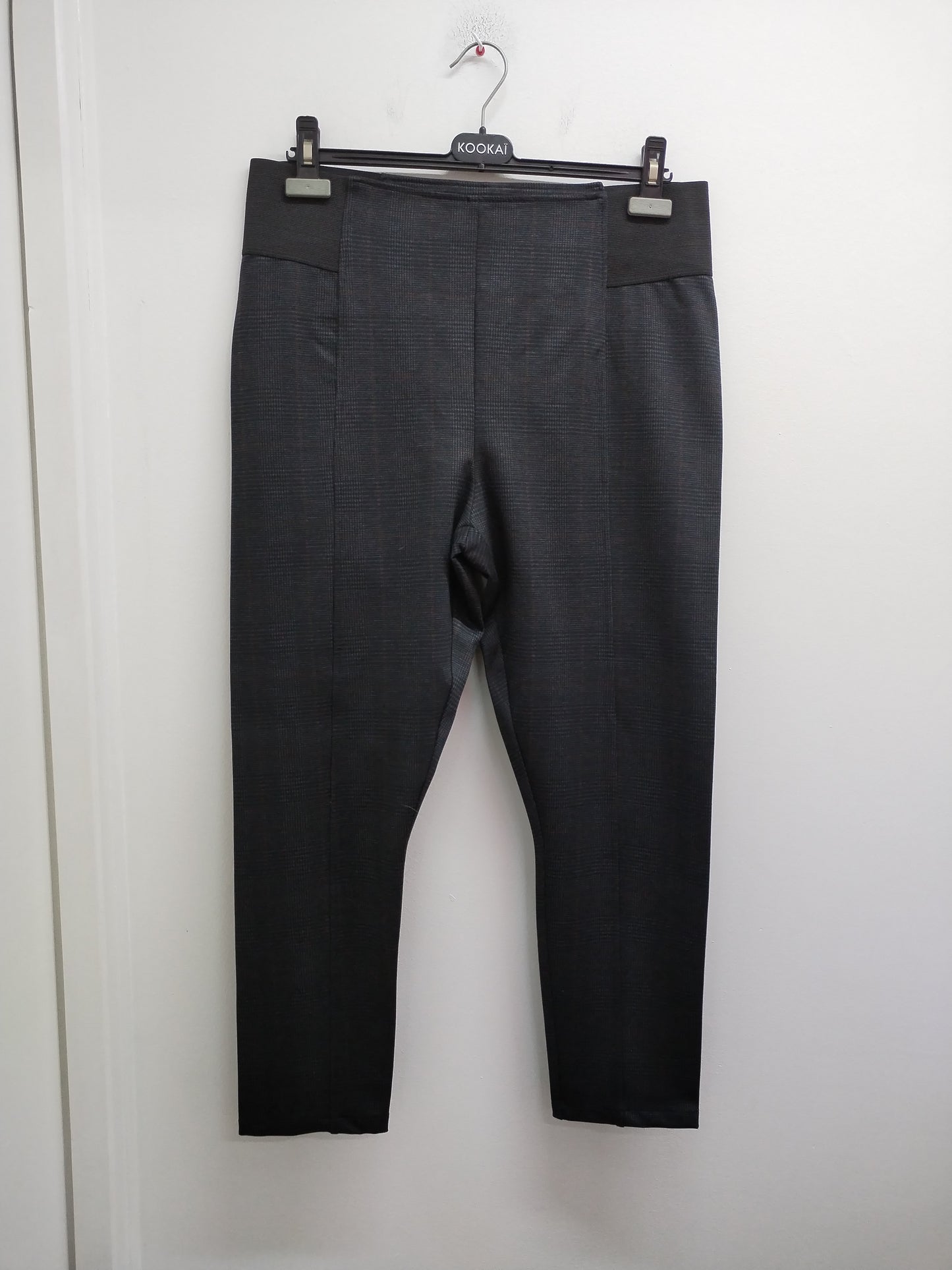 Jegging gris anthracite à carreaux Taille 46