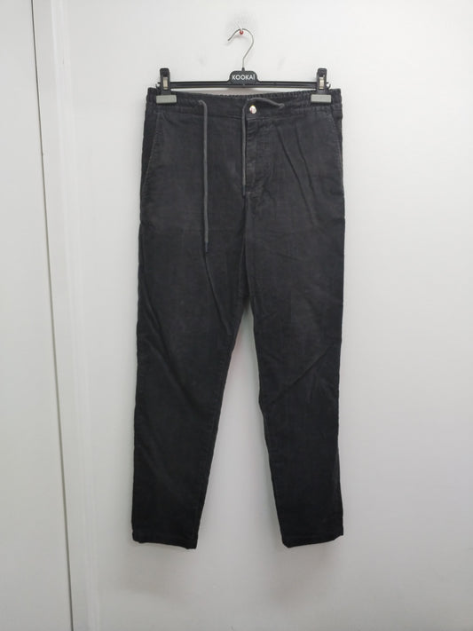 Pantalon en velours côtelé Tissaia gris anthracite Taille S