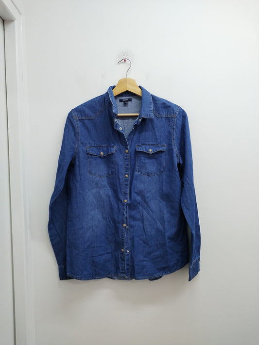 Chemise en jeans Kiabi bleue Taille M