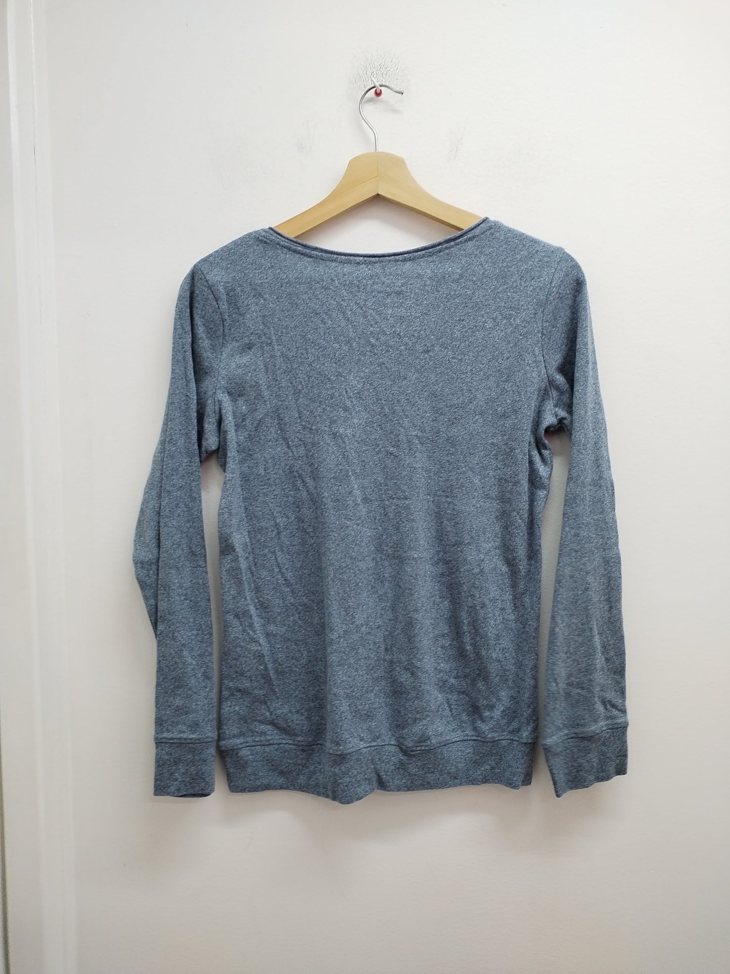 T-shirt manches longues Colours of the World bleu chiné Taille M