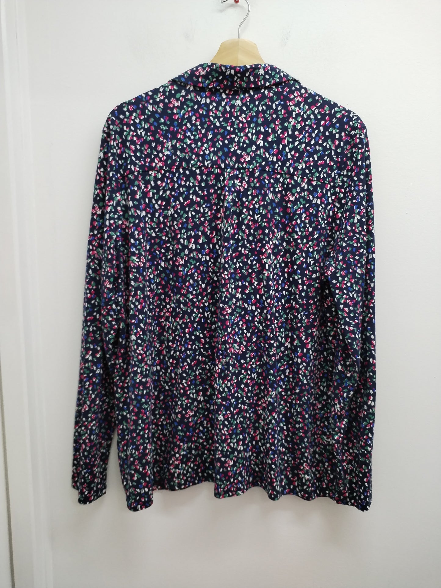 Chemise manches longues marine à motifs Taille XL