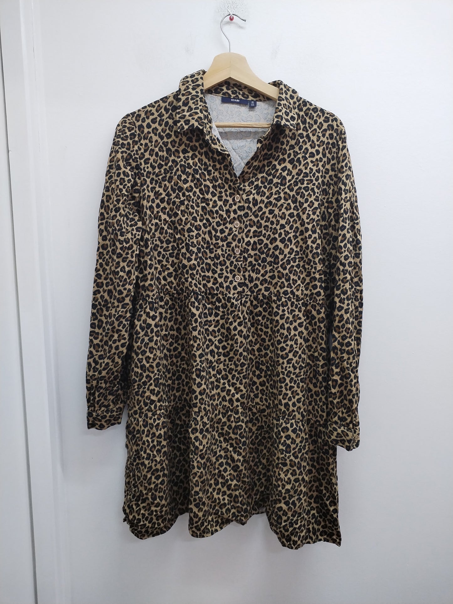 Robe manches longues Kiabi imprimé léopard Taille 40