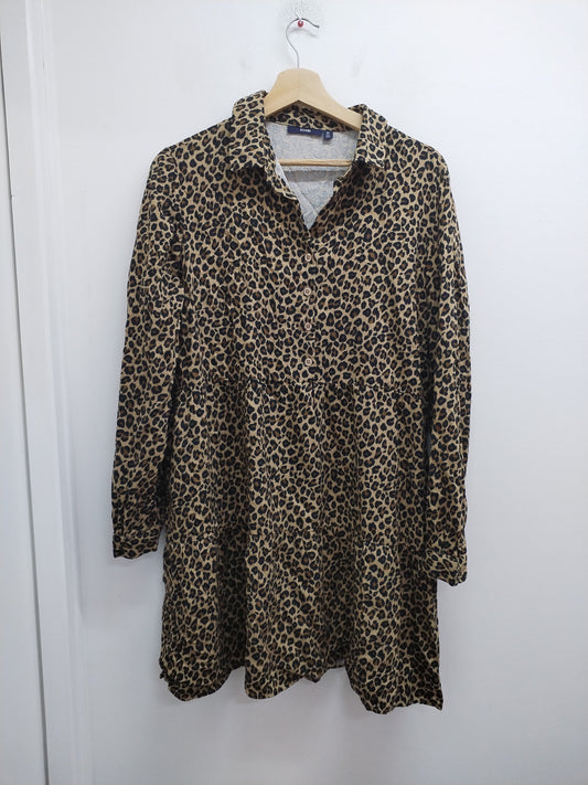 Robe manches longues Kiabi imprimé léopard Taille 40
