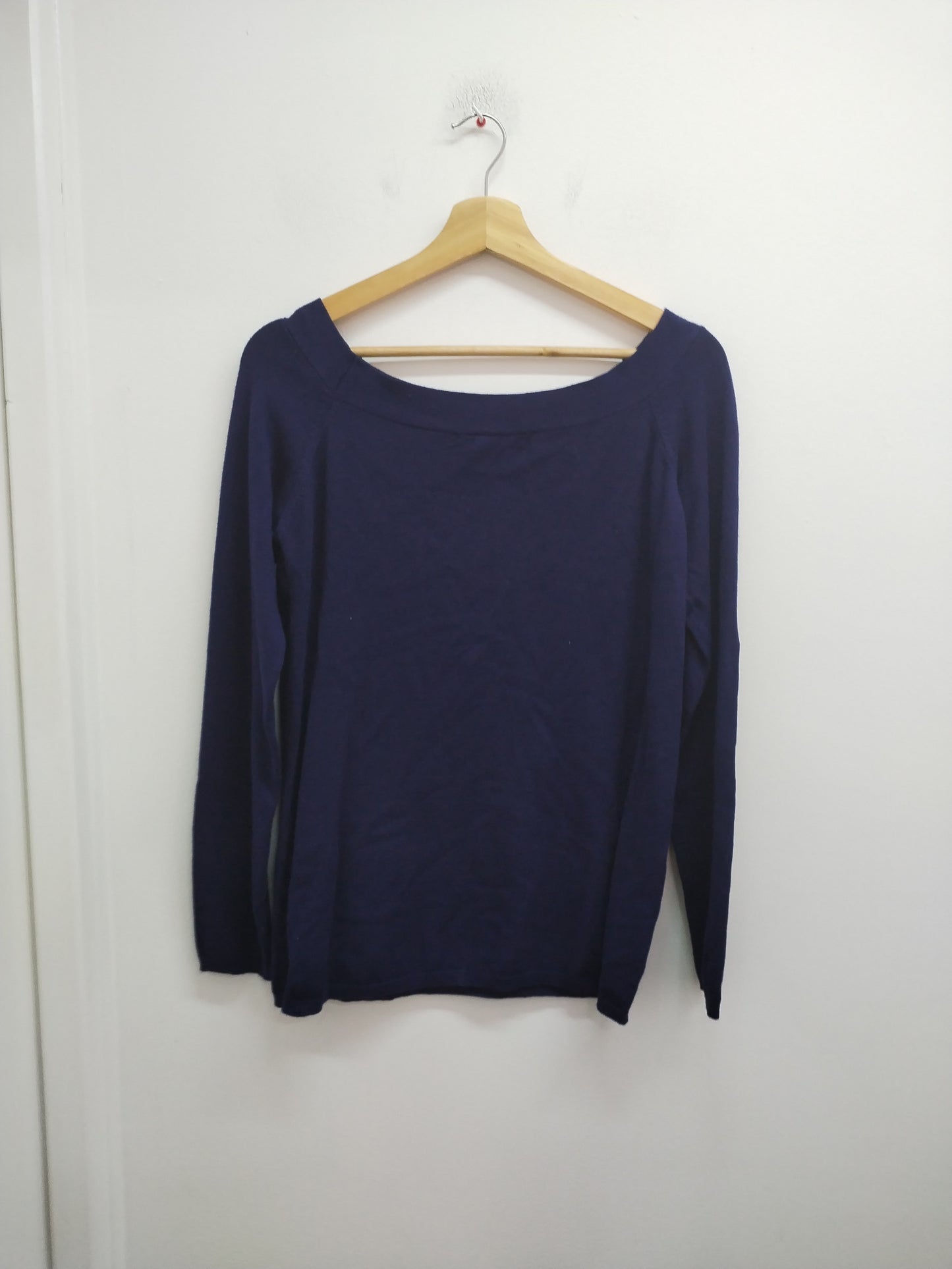 Pull fin marine avec impression Taille M