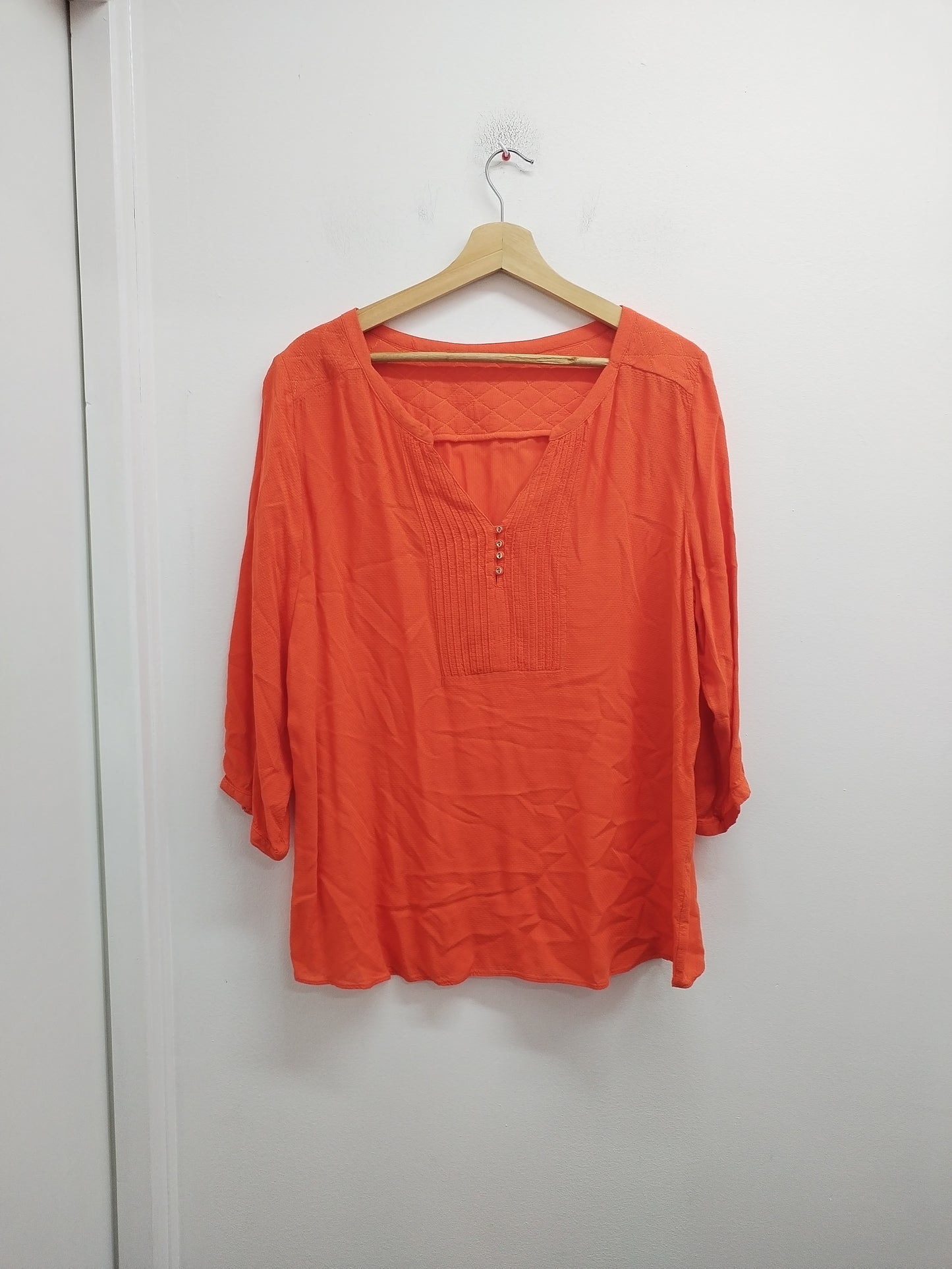 Tunique manches 3/4 orange Taille XL