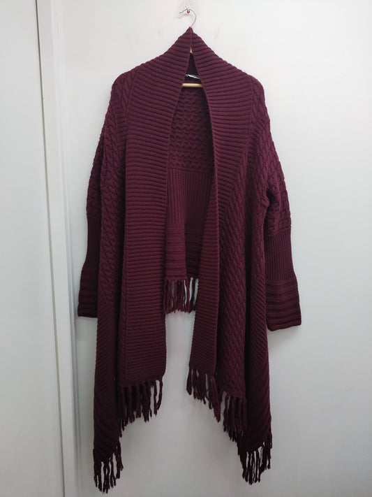 Gilet châle Opaline bordeaux Taille XL