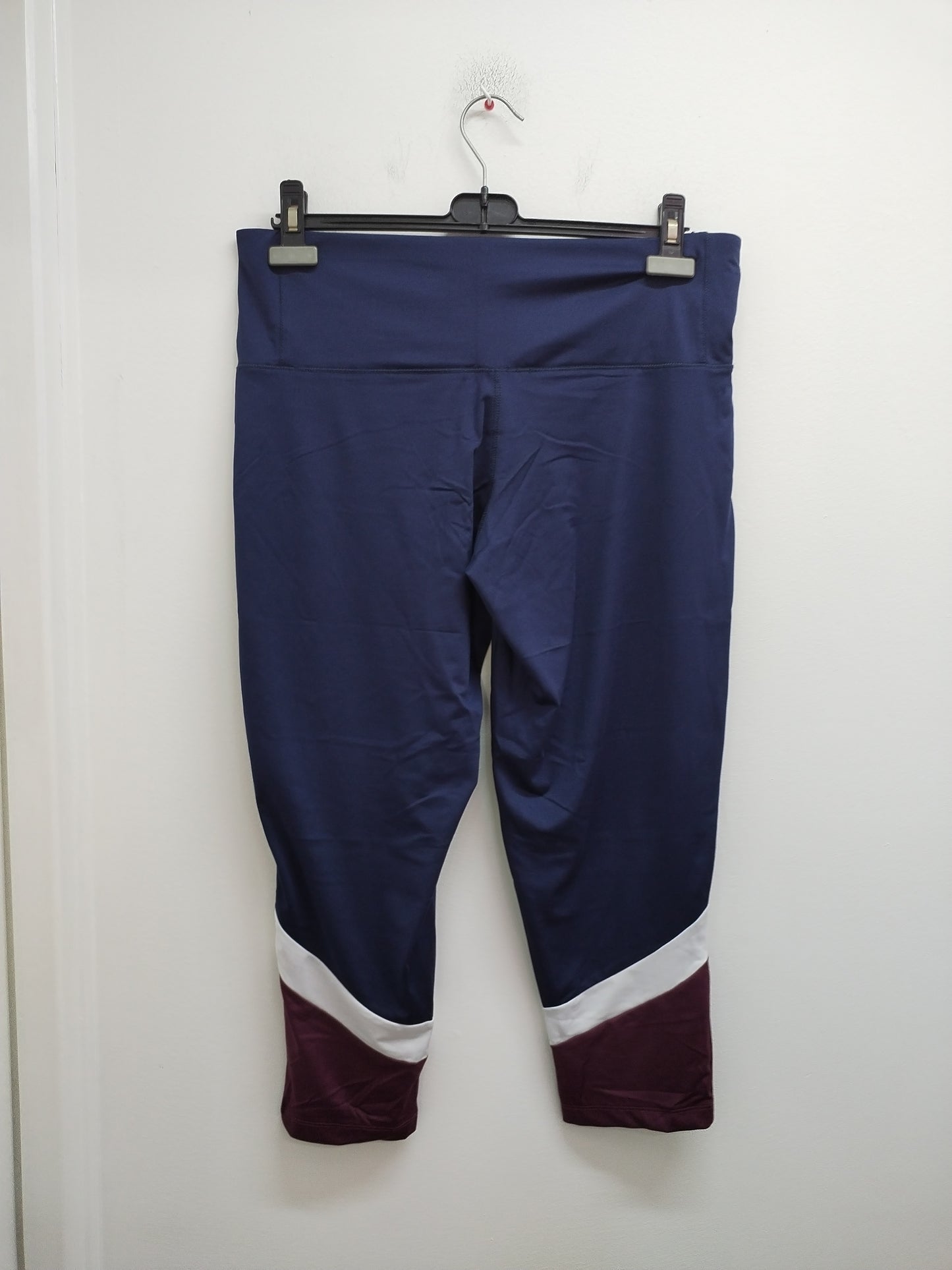 Legging court de sport Active Touch marine, blanc et bordeaux Taille 46/48