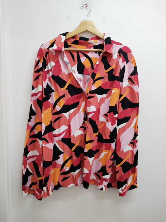 Chemise à motifs multicolores Taille 3XL
