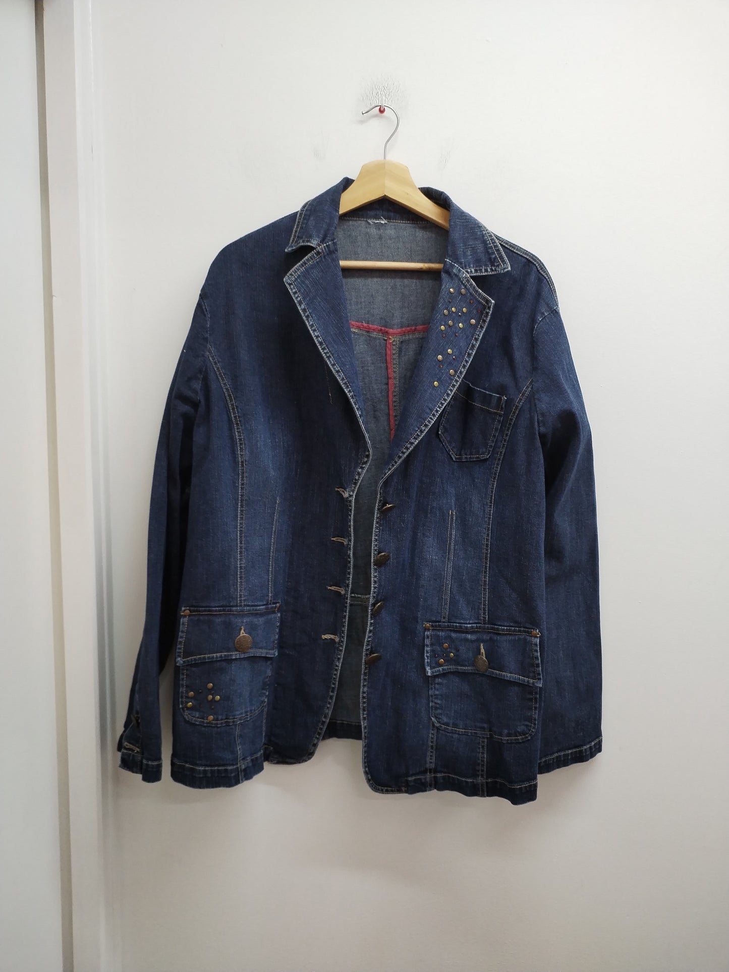 Veste en jeans M&S Mode bleue Taille 2XL
