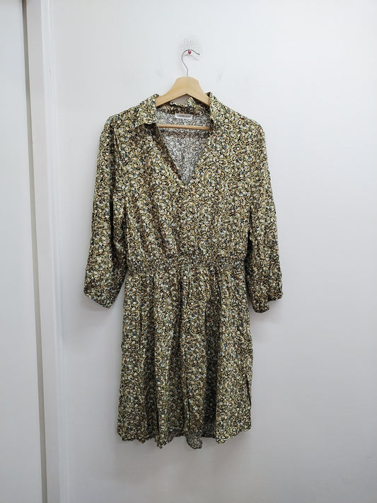 Robe manches 3/4 Cache-Cache fleurie Taille 42