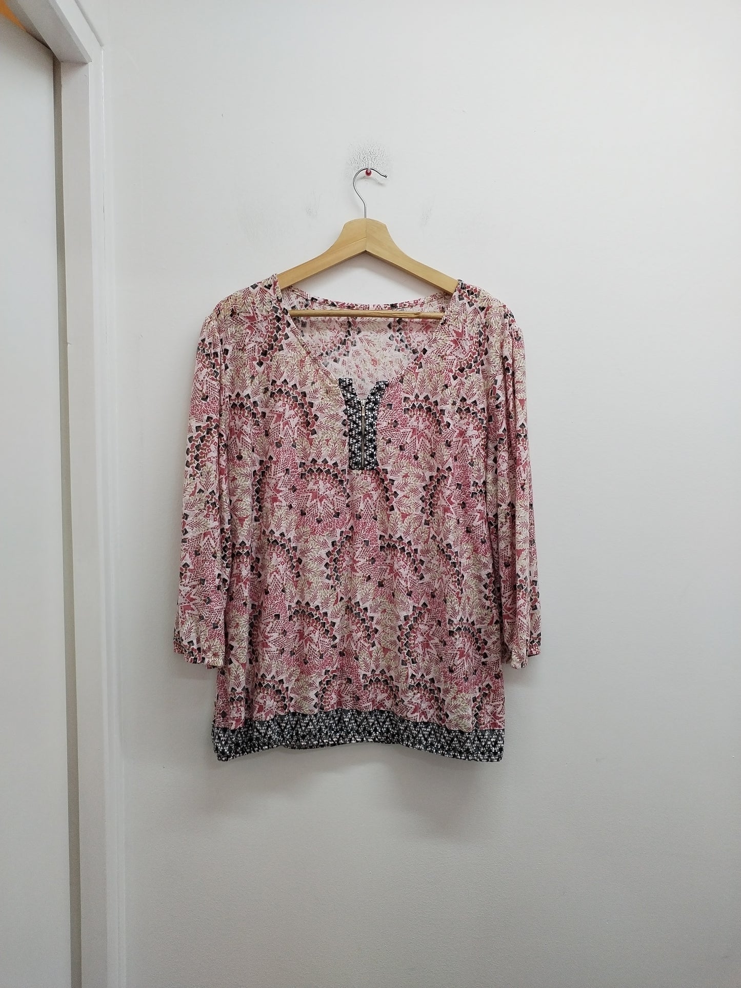 Tunique manches 3/4 imprimée Taille XL