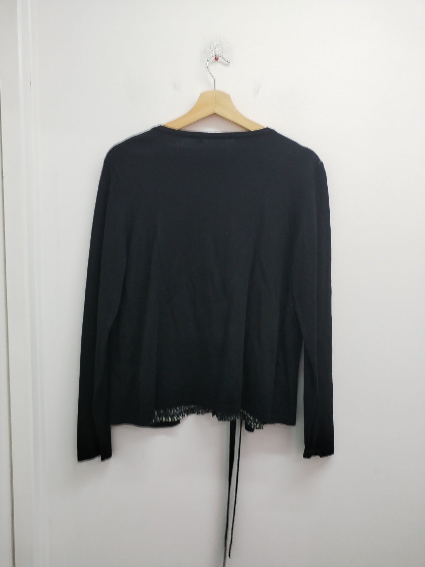 Pull chemise noir et imprimé Taille L