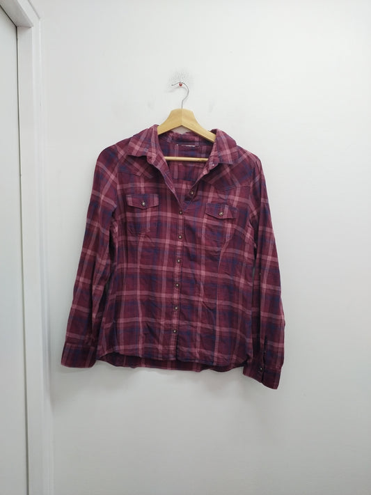 Chemise manches longues à carreaux Taille 38