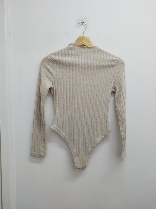 Body manches longues Shein beige Taille XS