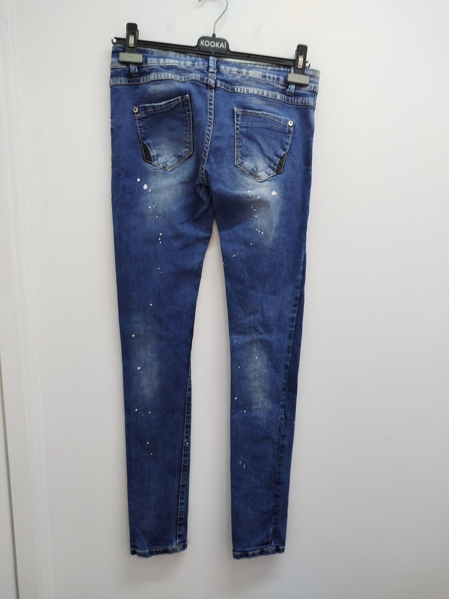 Jeans Miss anna bleu délavé avec "taches" Taille 38