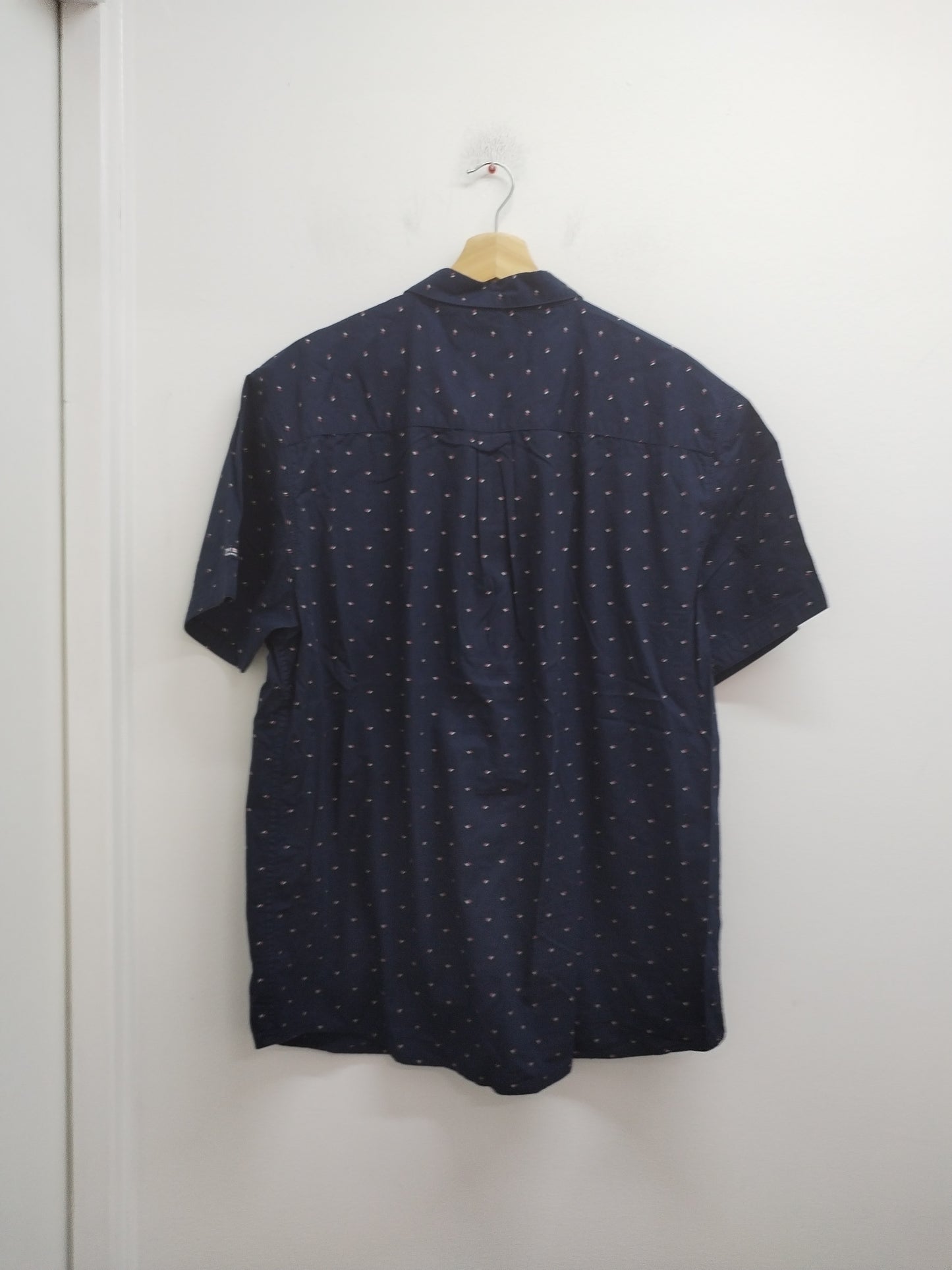 Chemise manches courtes Terre de Marins marine à motifs Taille XXL