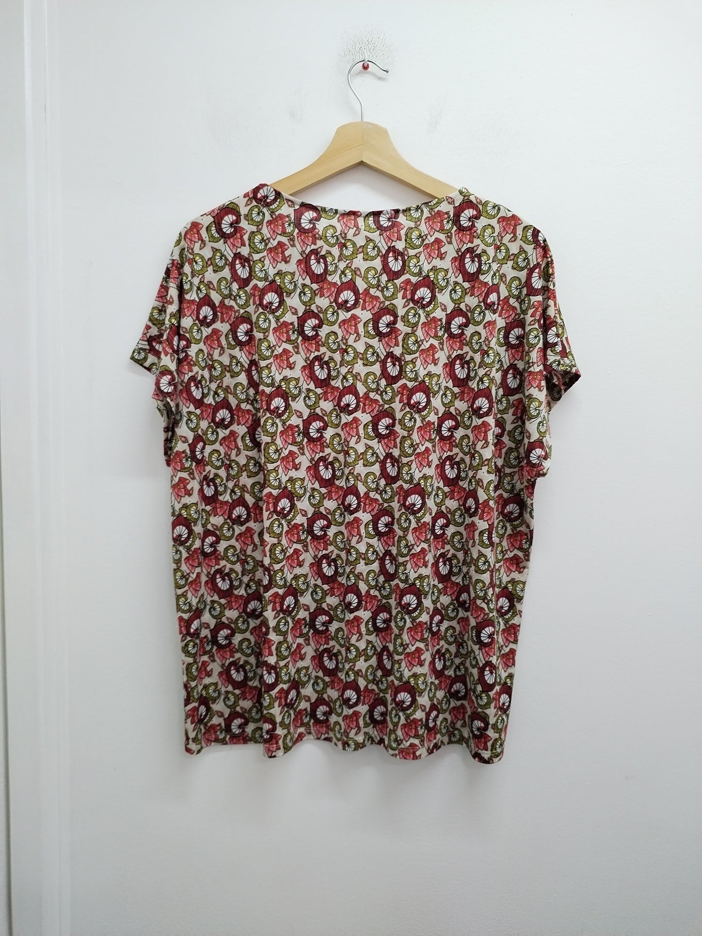 Tunique manches courtes imprimée Taille 2XL